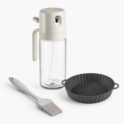 2-in-1 Glass Oil Spray Bottle