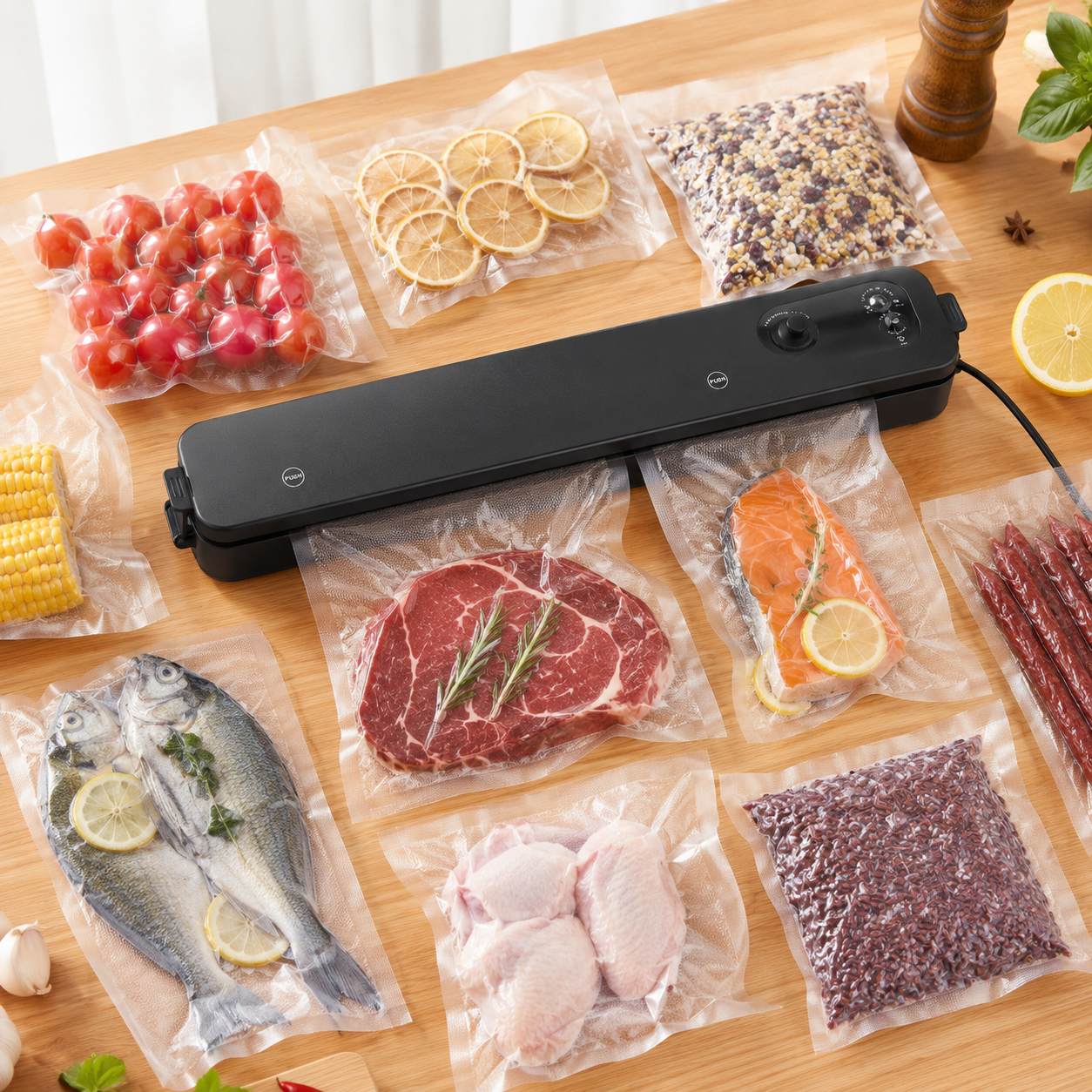 Automatic Wet & Dry Vacuum Food Sealer with 60 Bags