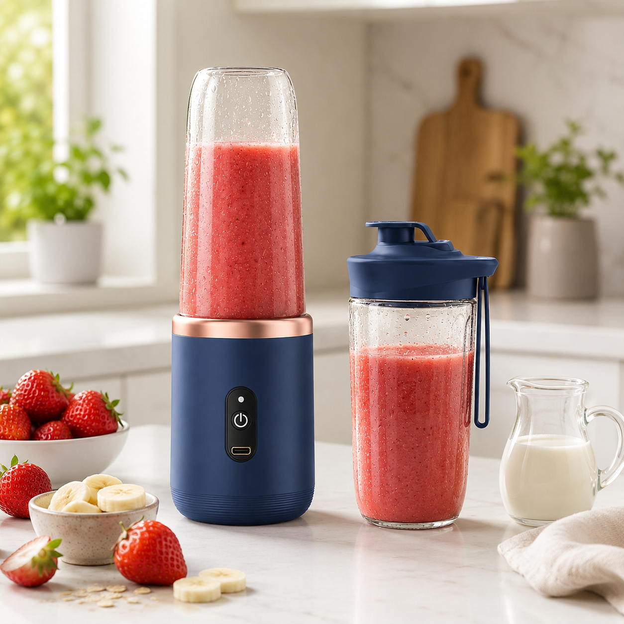 Rechargeable Portable Blender + Smoothie Cup