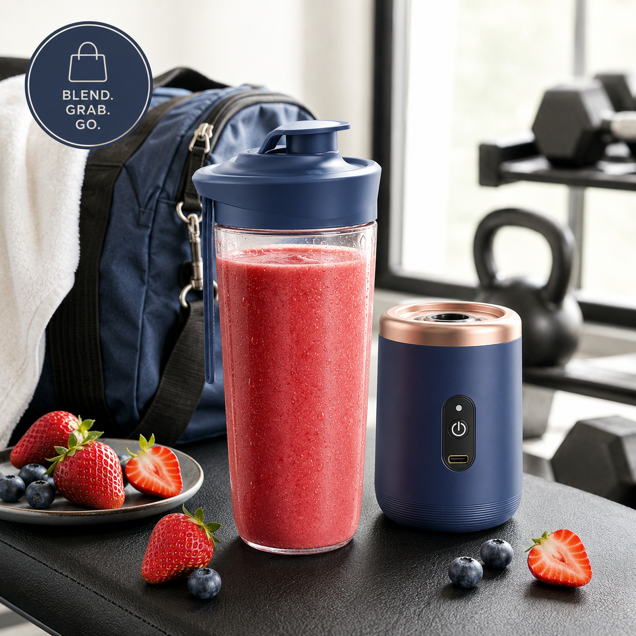 Rechargeable Portable Blender + Smoothie Cup