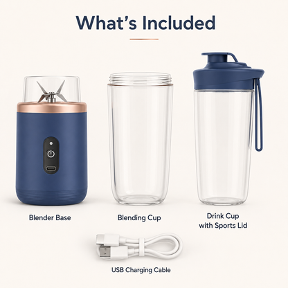Rechargeable Portable Blender + Smoothie Cup